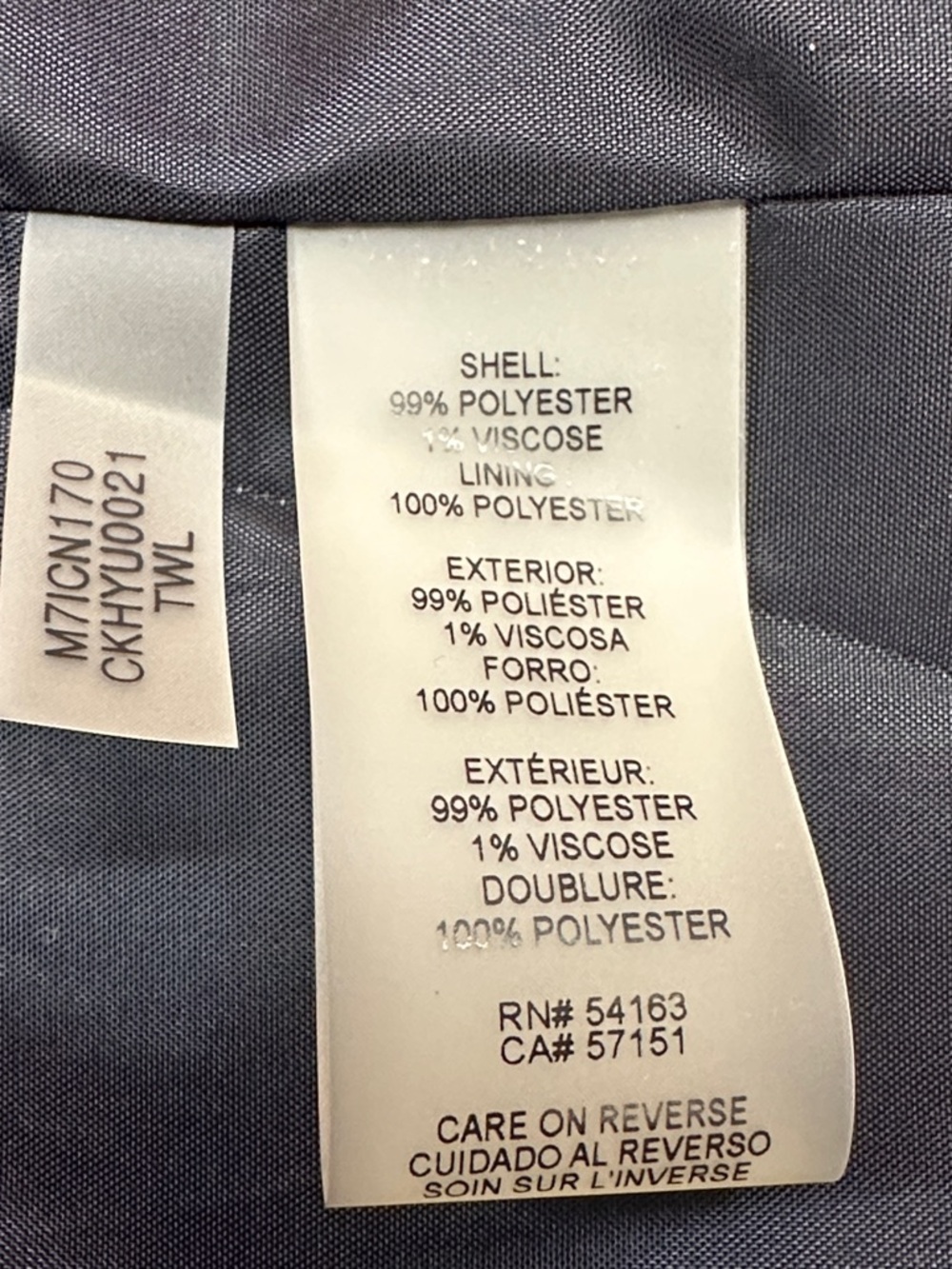 Calvin Klein Black White Pinstripes Longline Open-front Dressy Casual Blazer S8 - Picture 6 of 8